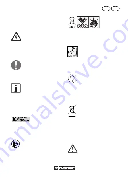 Parkside 338177 2001 Translation Of The Original Instructions Download Page 49