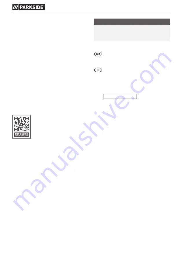 Parkside 384506 2107 Original Instructions Manual Download Page 18