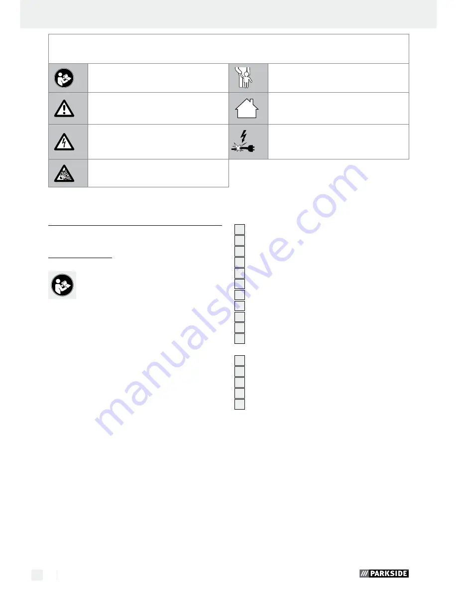 Parkside PABS 10.8 A1 - MANUAL 6 Operation And Safety Notes Download Page 46