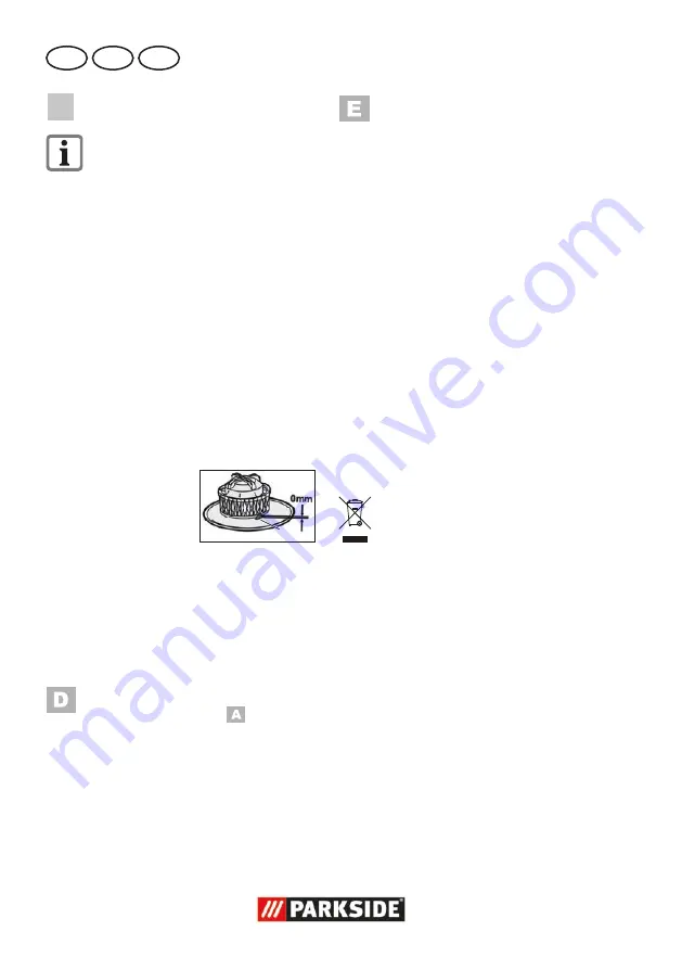 Parkside PAS 1200 C2 Скачать руководство пользователя страница 12