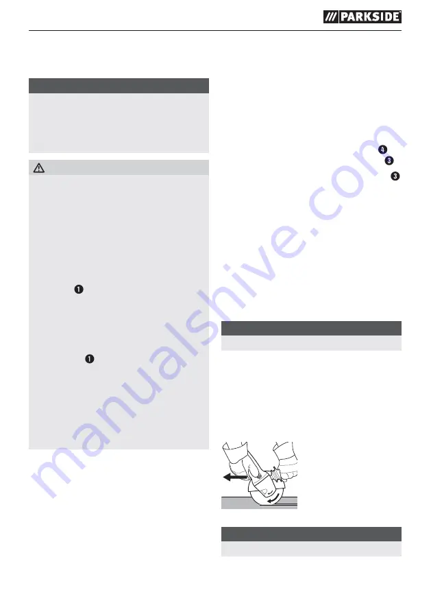 Parkside PDWS 125 A1 Translation Of The Original Instructions Download Page 28