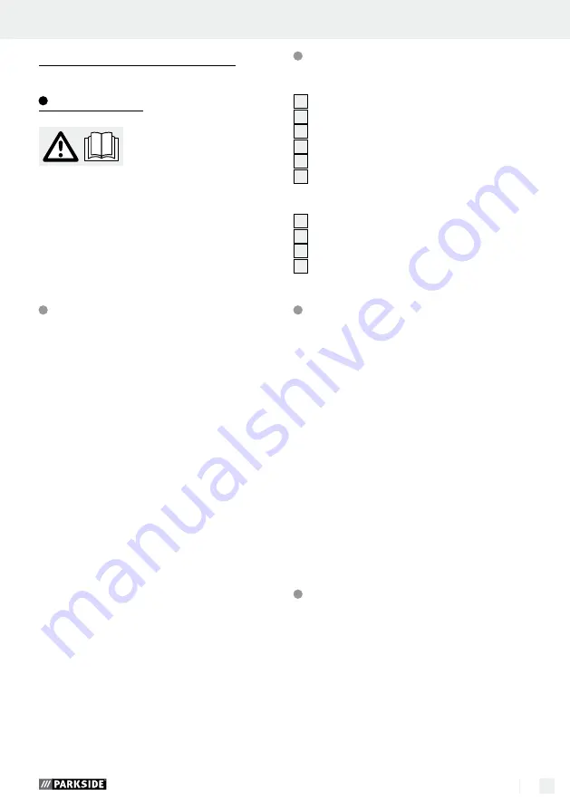 Parkside PESG 120 B3 Assembly, Operating And Safety Instructions, Translation Of The Original Instructions Download Page 33