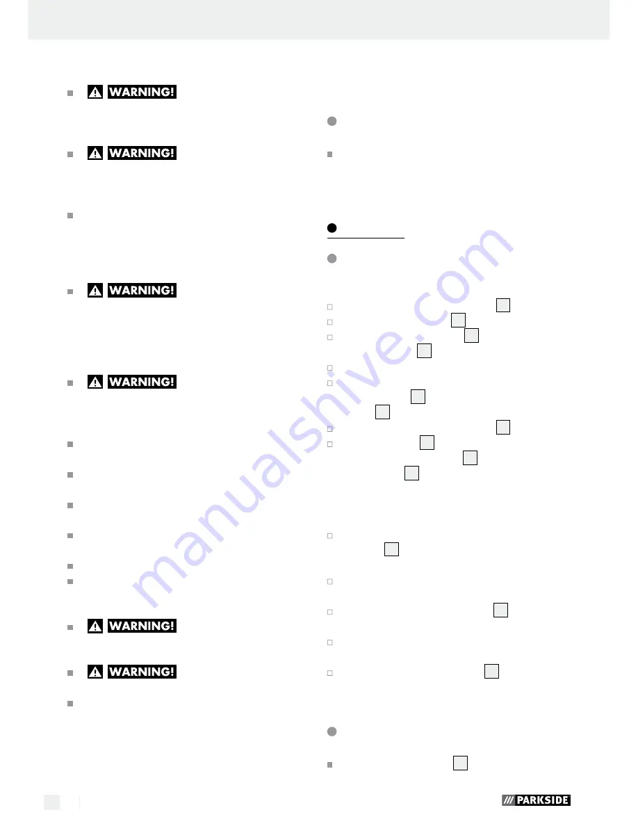 Parkside PFBS 160 A1 Operation And Safety Notes Download Page 12