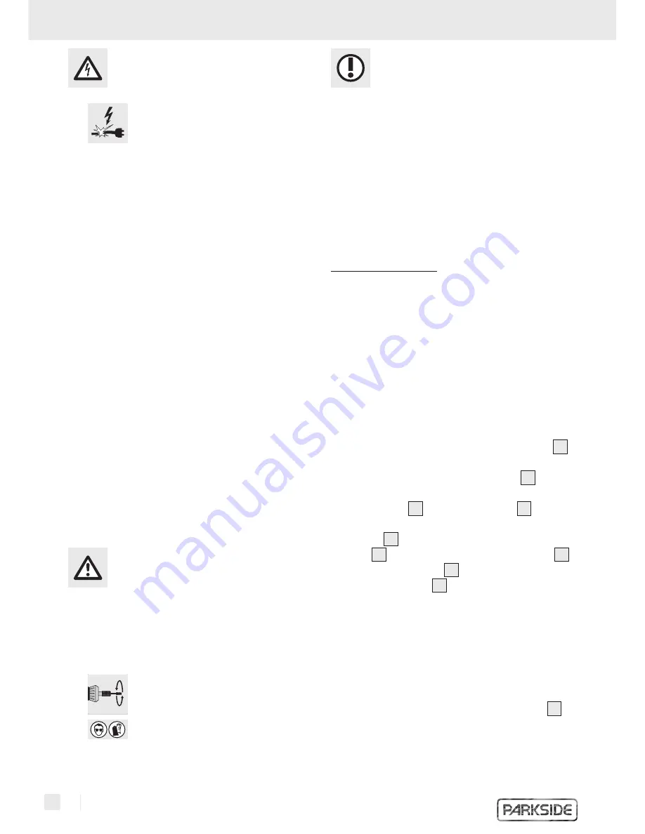 Parkside PFBS 9.6V Operating And Safety Instructions Manual Download Page 30