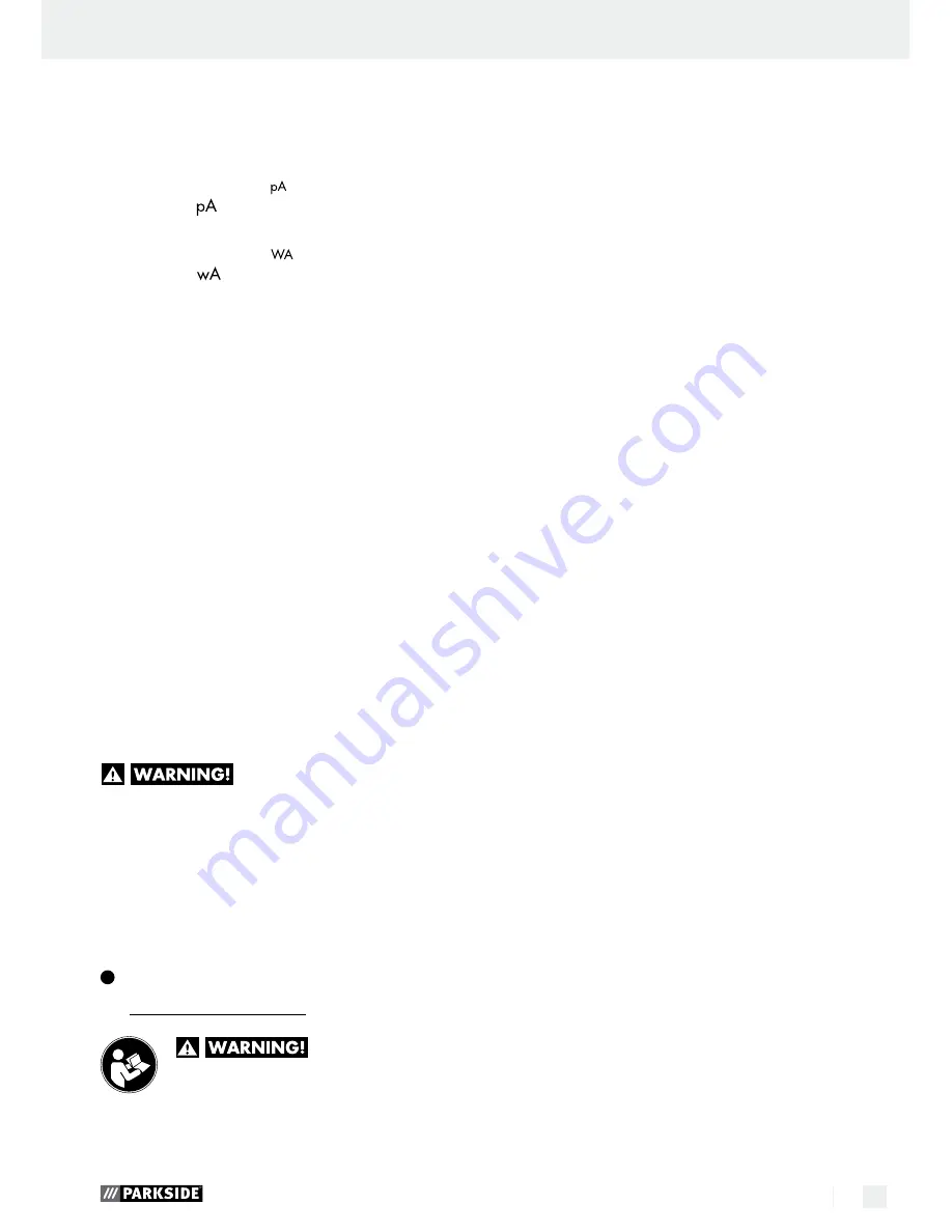 Parkside PFBS160 A1 Operation And Safety Notes Download Page 7