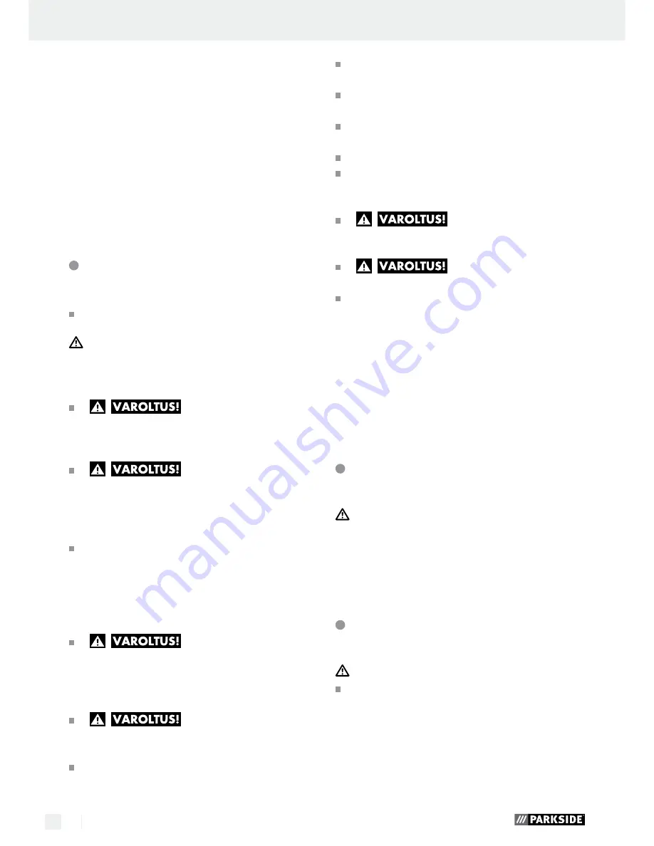 Parkside PFBS160 A1 Operation And Safety Notes Download Page 26