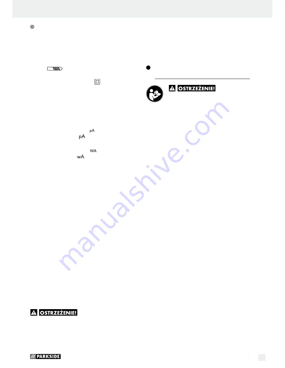 Parkside PFBS160 A1 Operation And Safety Notes Download Page 49