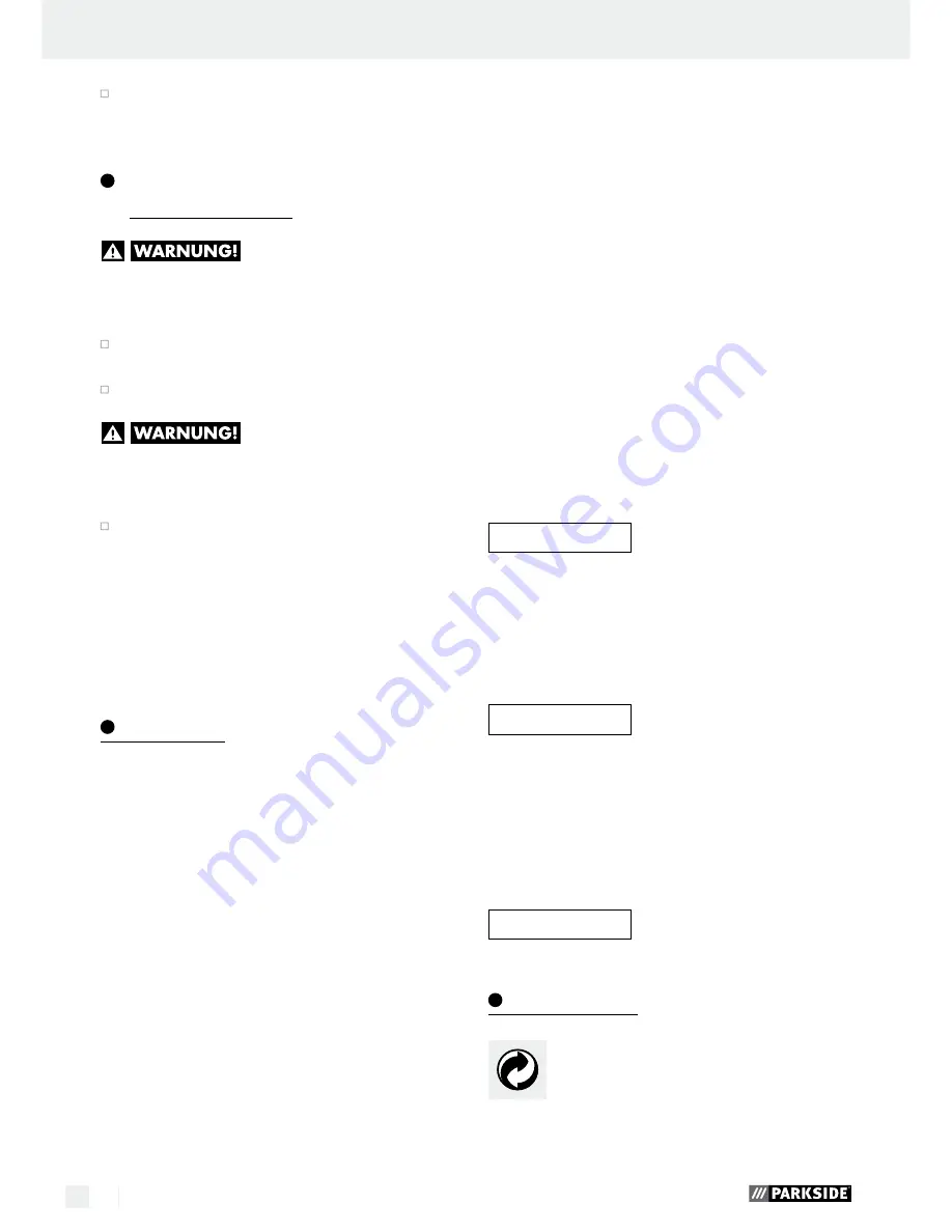 Parkside PFBS160 A1 Operation And Safety Notes Download Page 76