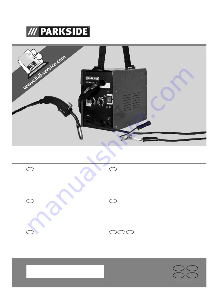 Parkside PFDS 120 A2 Assembly, Operating And Safety Instructions Download Page 1