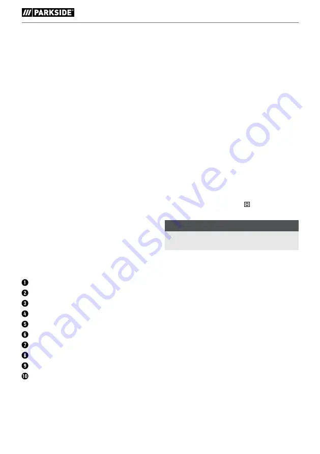 Parkside PGS 500 A1 Original Instructions Manual Download Page 43