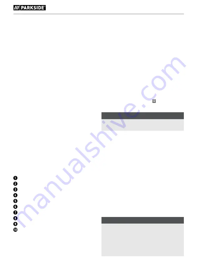 Parkside PGS 500 A1 Original Instructions Manual Download Page 55