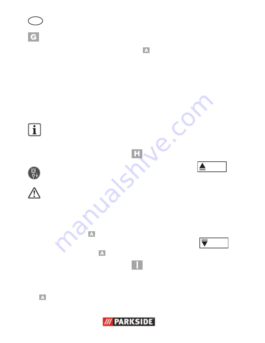 Parkside PNTS 1500 B2 Operation Manual Download Page 62