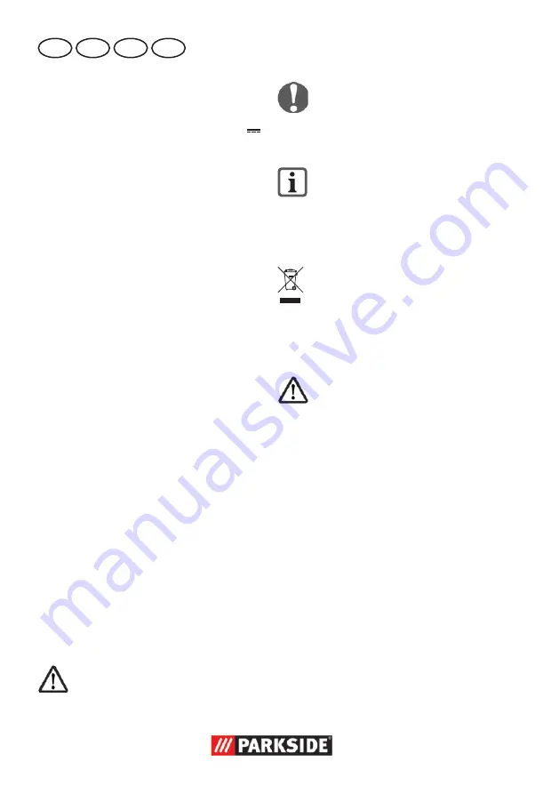 Parkside PNTSA 20-Li A1 Скачать руководство пользователя страница 6