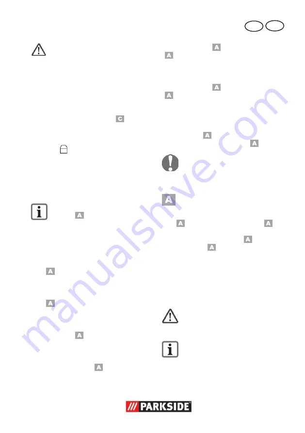 Parkside PNTSA 20-Li A1 Скачать руководство пользователя страница 17