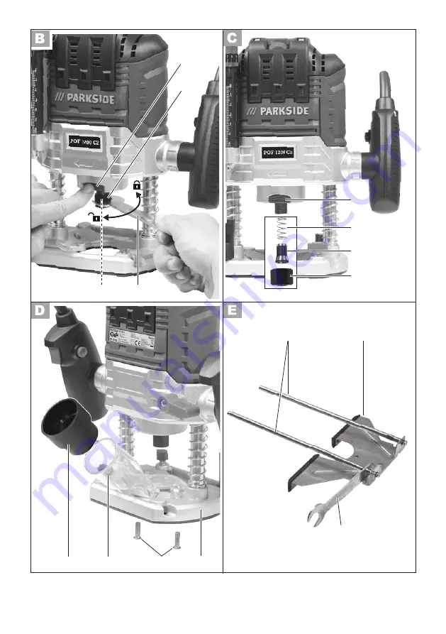 Parkside POF 1200 C2 Translation Of The Original Instructions Download Page 4