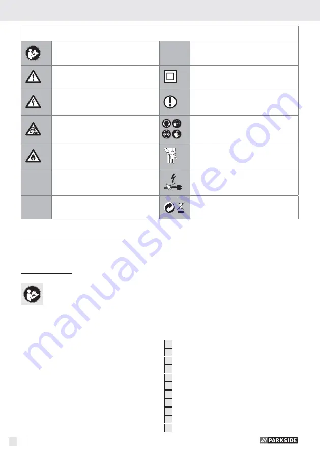 Parkside PWS 125 A1 Operation And Safety Notes Translation Of Original Operation Manual Download Page 39