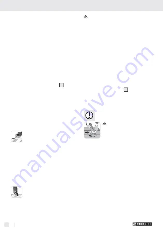 Parkside PWS 125 A1 Operation And Safety Notes Translation Of Original Operation Manual Download Page 107