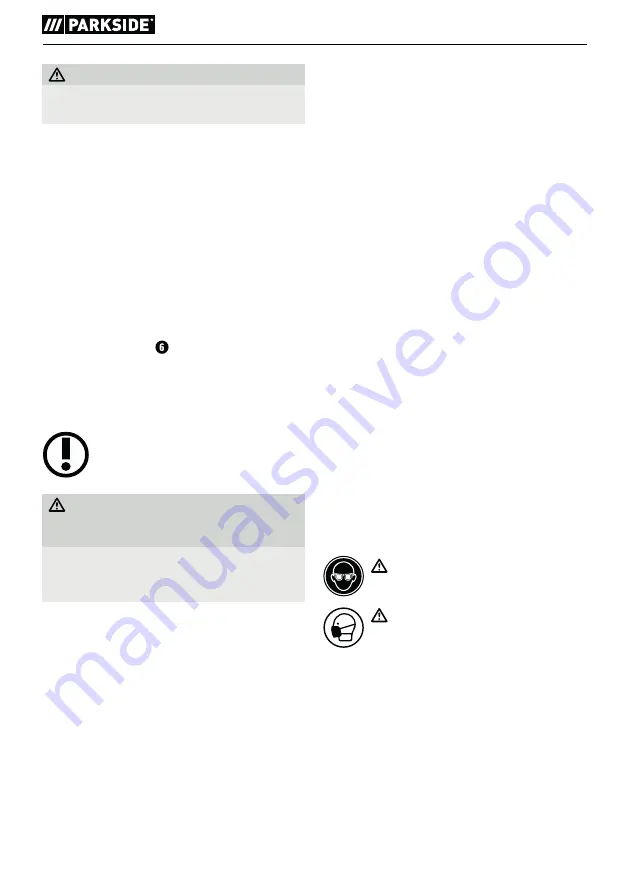 Parkside PWS 125 F5 Translation Of The Original Instructions Download Page 110