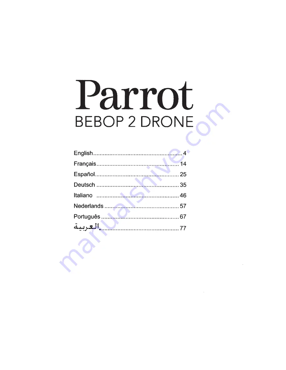 Parrot BEBOP DRONE 2 Quick Start Manual Download Page 4