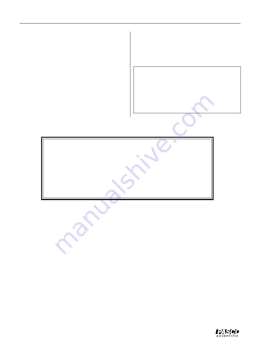 Pasco Scientific WA-9612 Скачать руководство пользователя страница 10