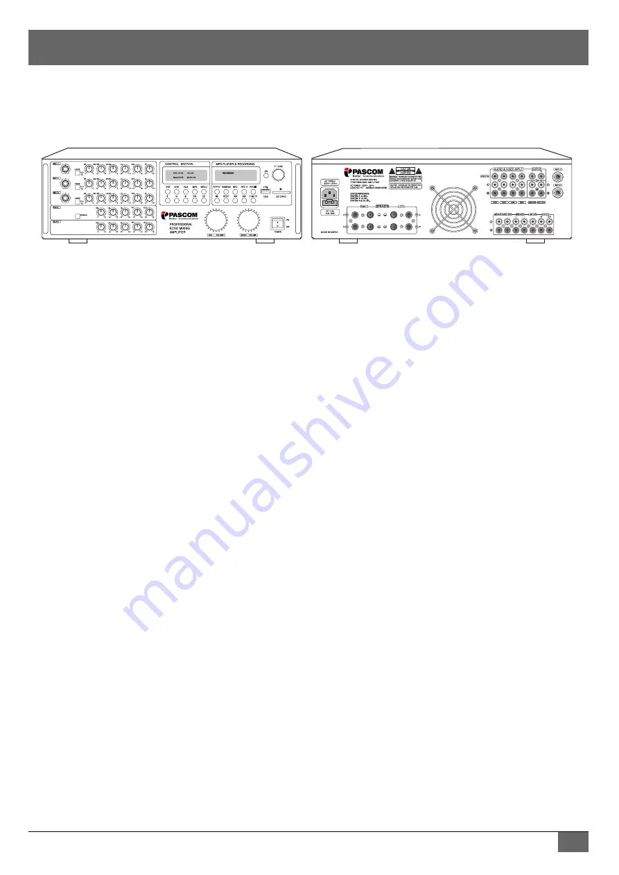 pascom DM-980 Operation Manual Download Page 4