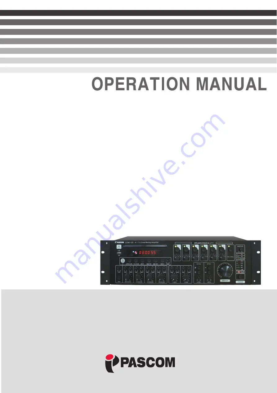 pascom ZONE-120 Operation Manual Download Page 1