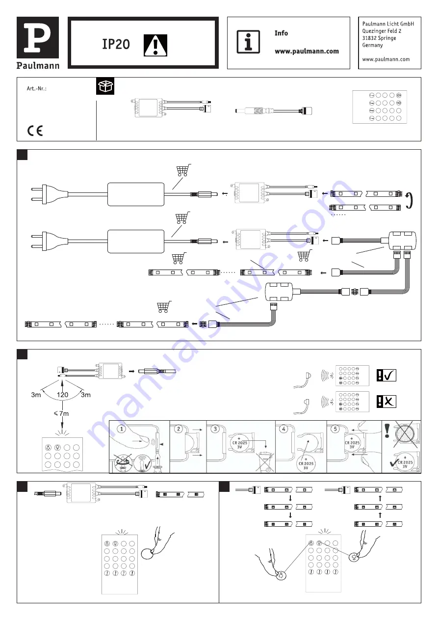 Paulmann 709.17 Quick Manual Download Page 1