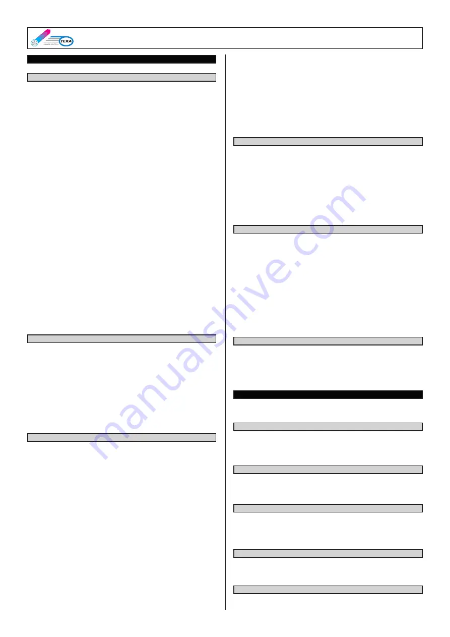 PAVARINI COMPONENTS TEXA TX050 Instruction Manual Download Page 7