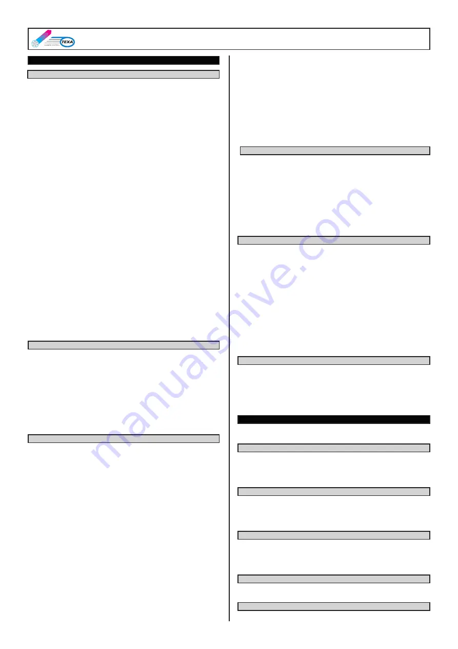 PAVARINI COMPONENTS TEXA TX050 Instruction Manual Download Page 13