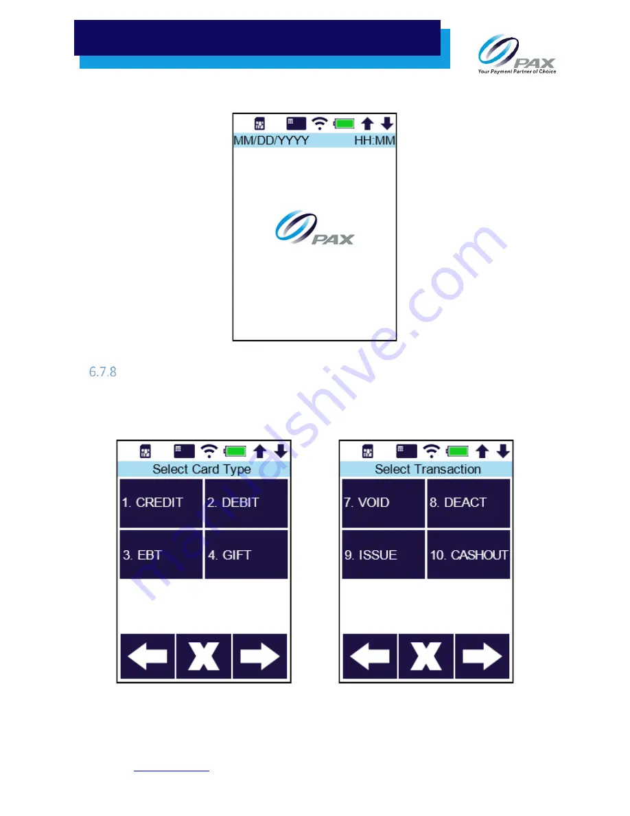 PAX S920 User Manual Download Page 151