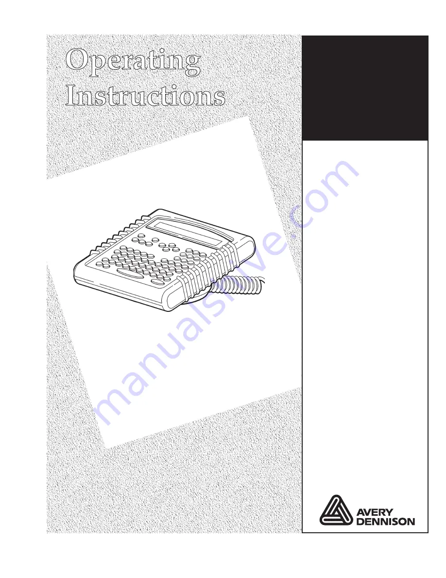 Paxar 939i Operating Instructions Manual Download Page 1