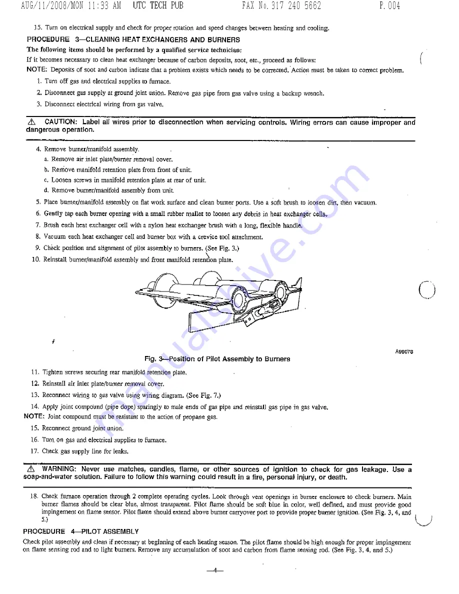 Payne PG8HAA Service Manual Download Page 4