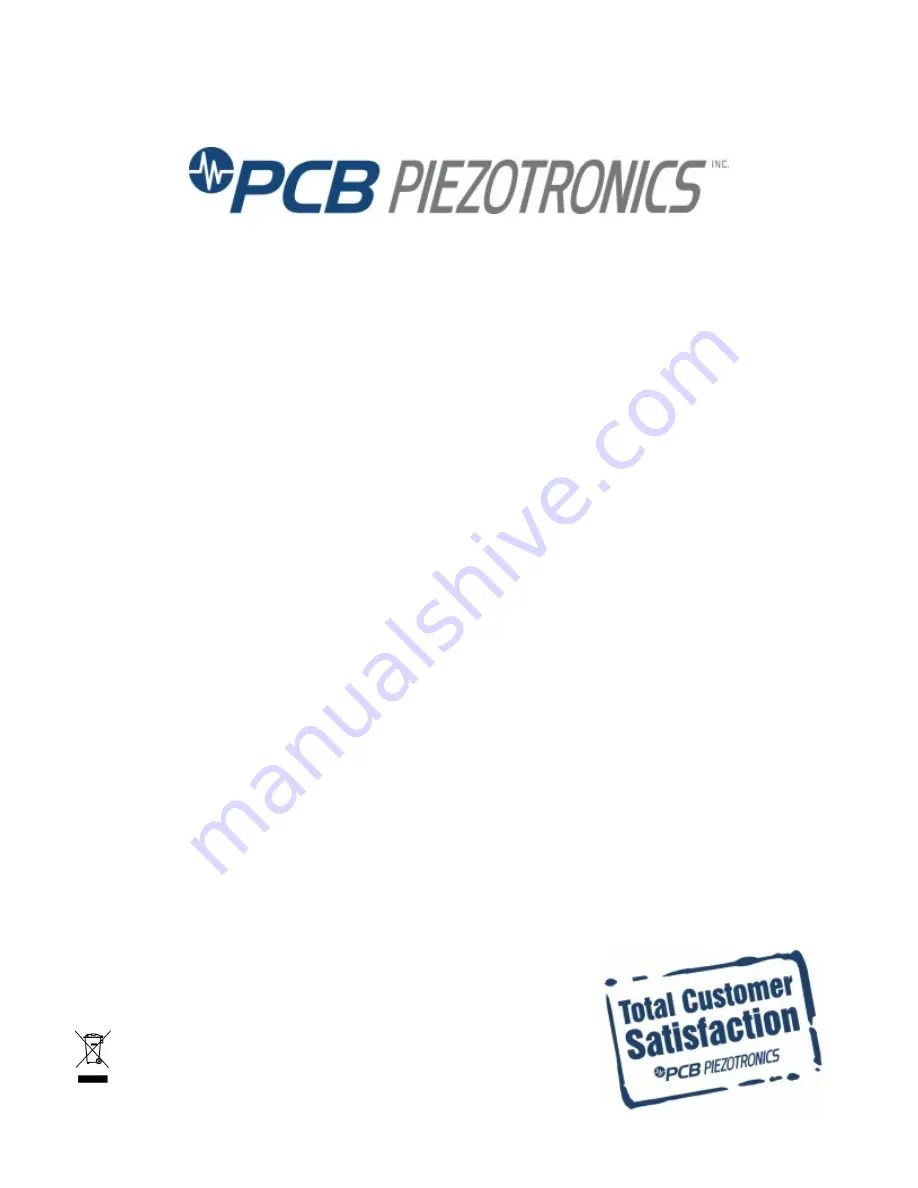 PCB Piezotronics 137B28 Installation And Operating Manual Download Page 1