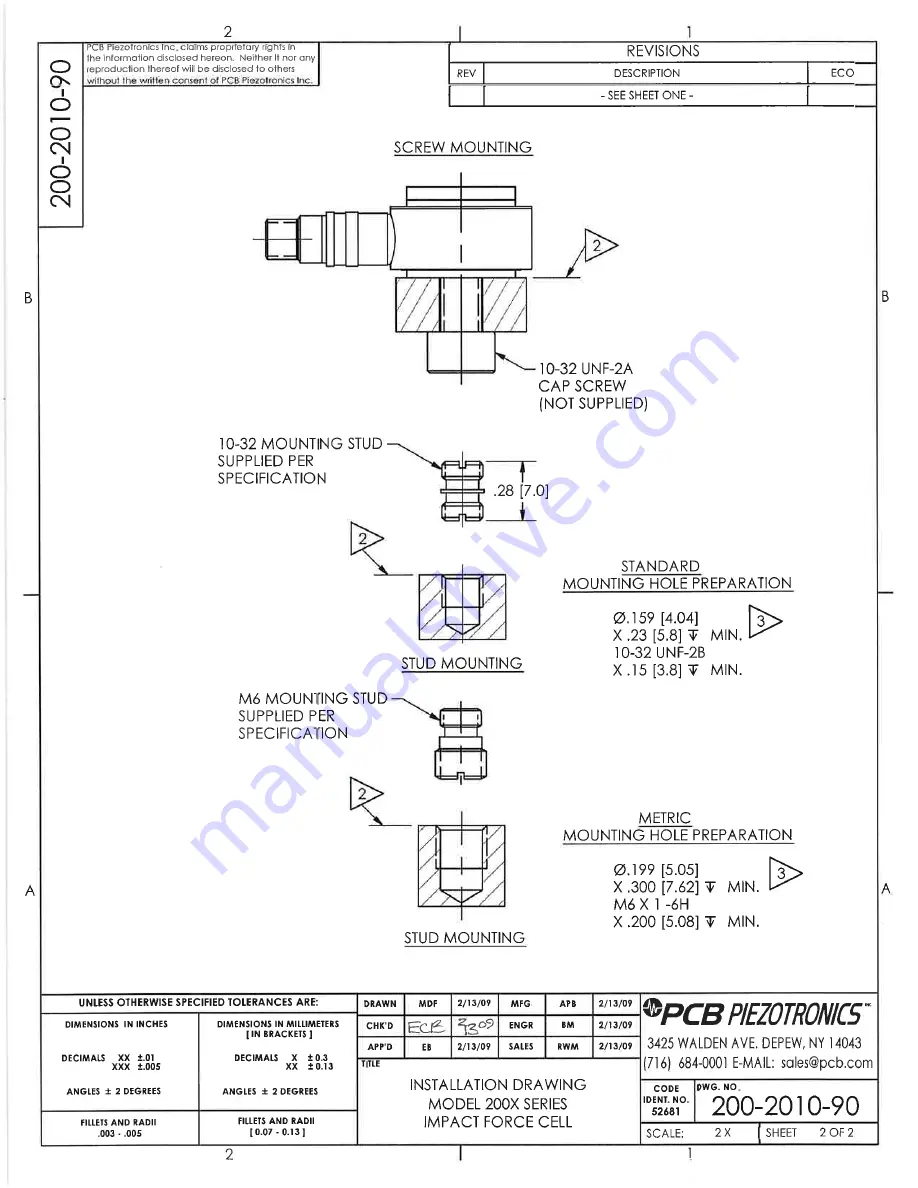 PCB Piezotronics 200B04 Скачать руководство пользователя страница 18