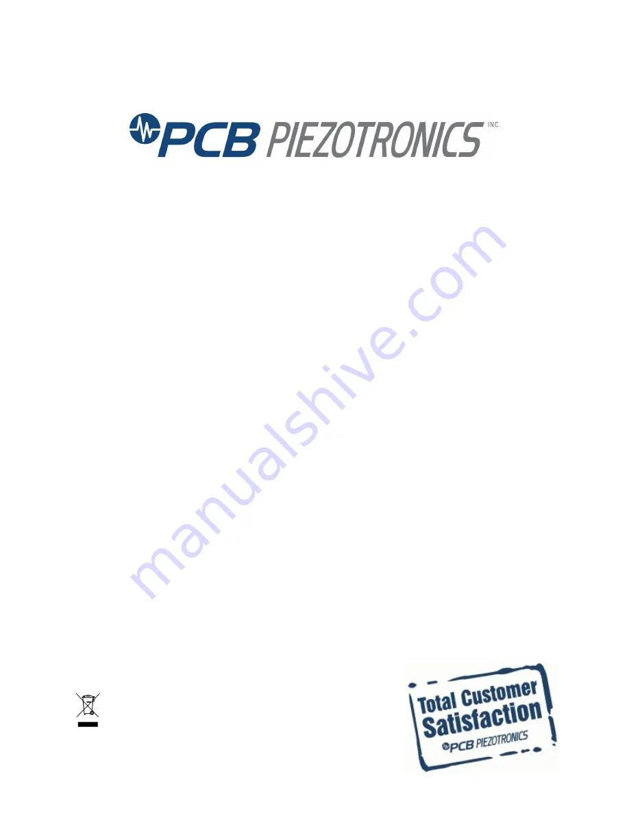 PCB Piezotronics 260A11/FTS-1 Installation And Operating Manual Download Page 1