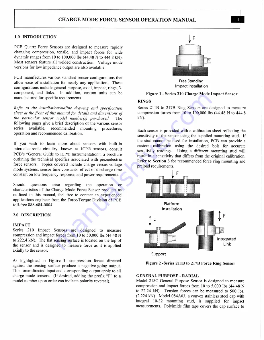 PCB Piezotronics 260A12 Installation And Operating Manual Download Page 6