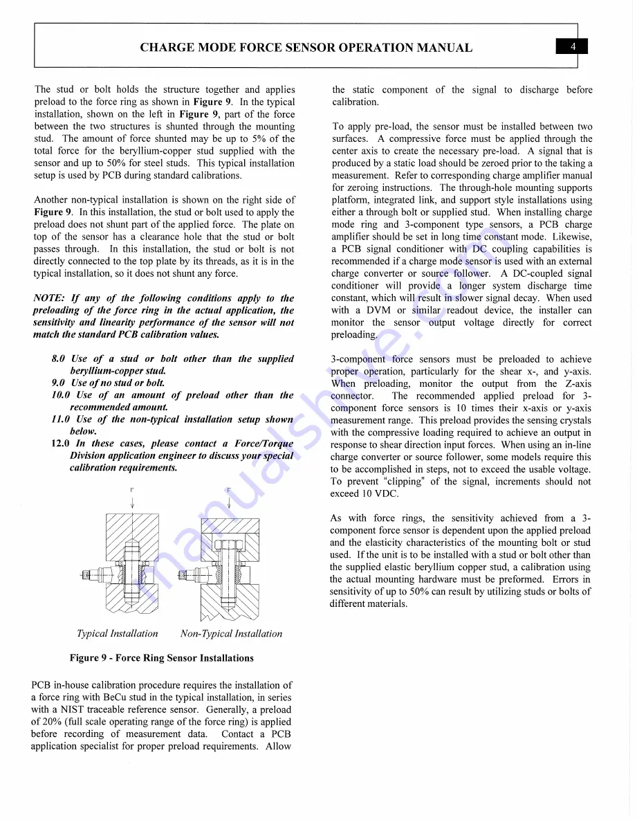 PCB Piezotronics 260A12 Скачать руководство пользователя страница 9