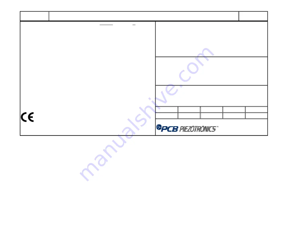 PCB Piezotronics ICP 137B24B Installation And Operating Manual Download Page 6