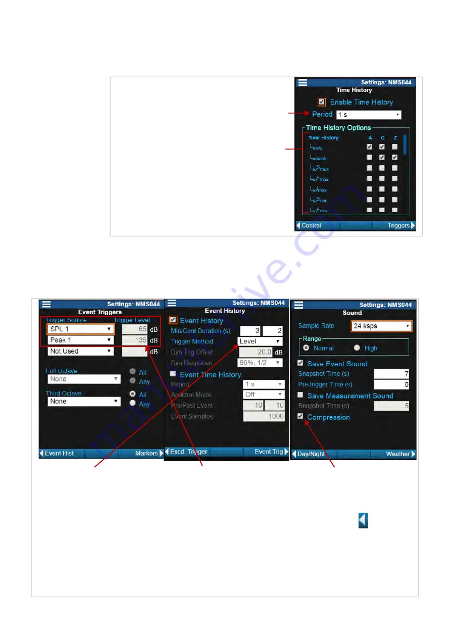 PCB Piezotronics Larson Davis SoundAdvisor NMS044 Reference Manual Download Page 36