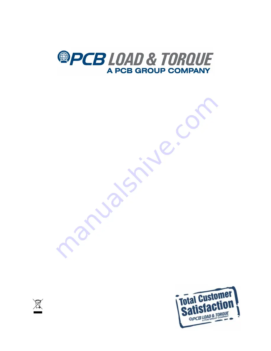 PCB Load&Torque 1380-02A Installation And Operating Manual Download Page 1