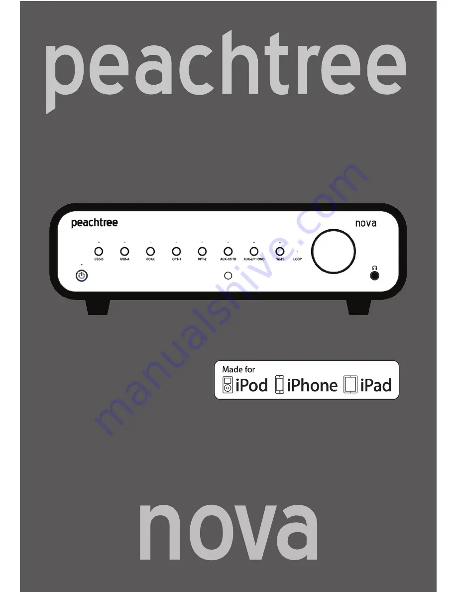 Peachtree NOVA Скачать руководство пользователя страница 1