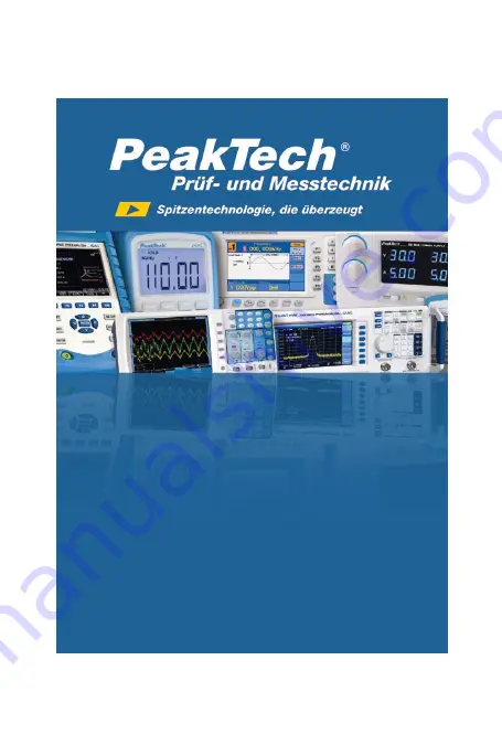 PeakTech 1650 Operation Manual Download Page 1