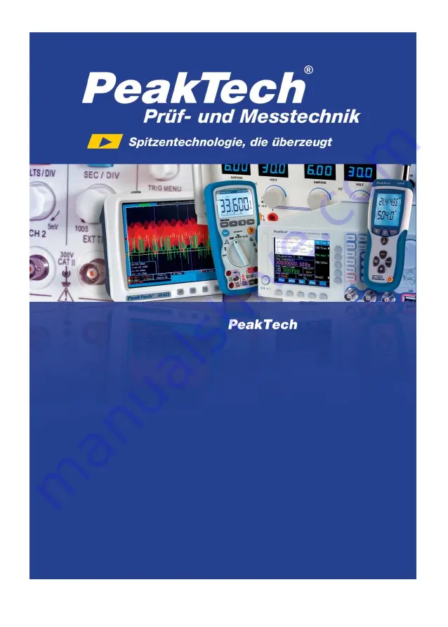 PeakTech 2275 Operation Manual Download Page 1