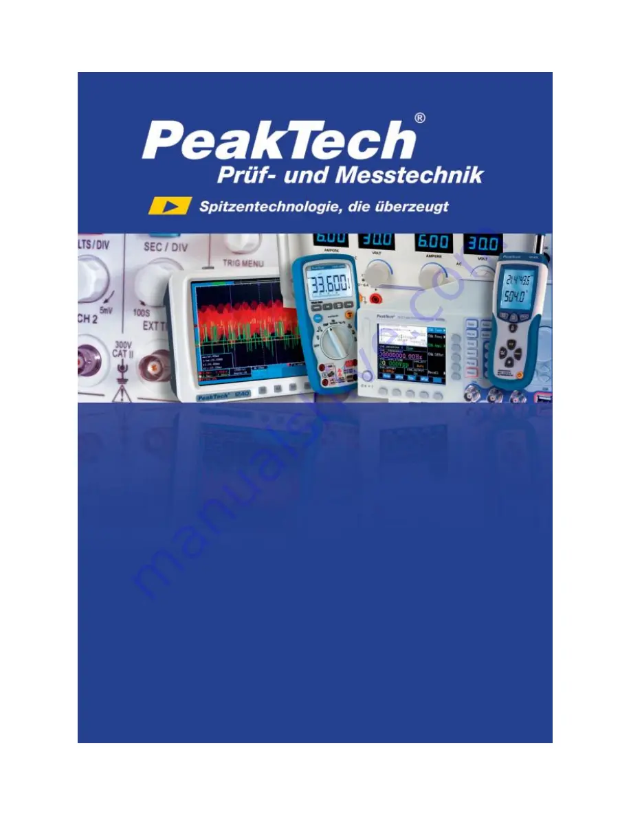 PeakTech 2675 Operation Manual Download Page 1