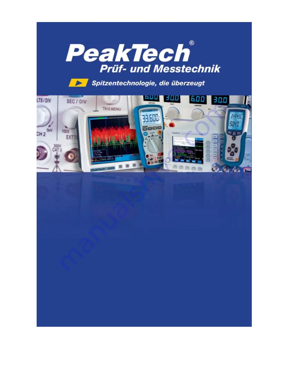 PeakTech 3260 Operation Manuals Download Page 1