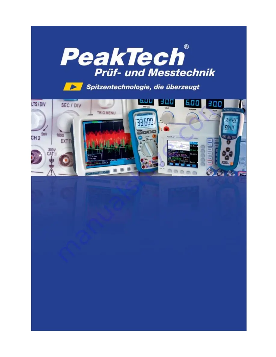 PeakTech 3296 Operation Manual Download Page 1