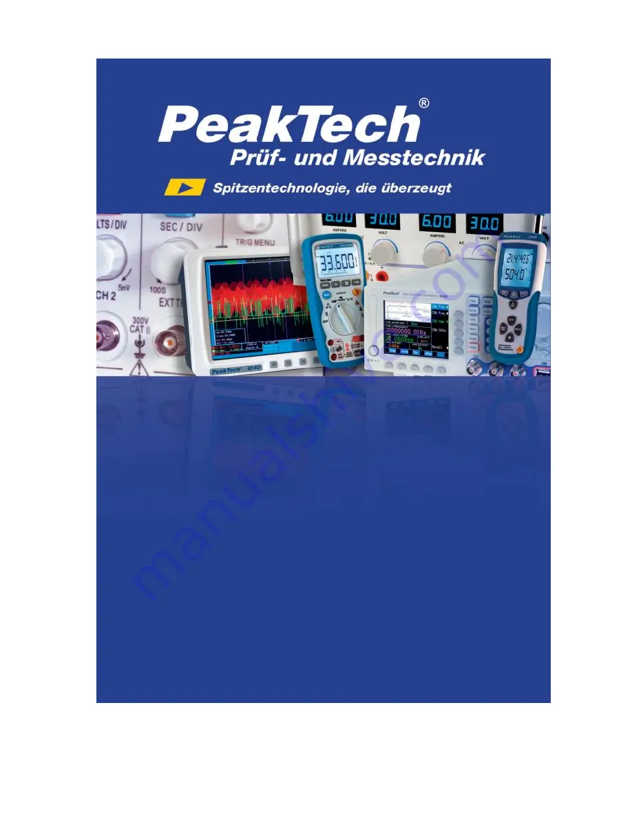 PeakTech 5060 Operation Manual Download Page 1