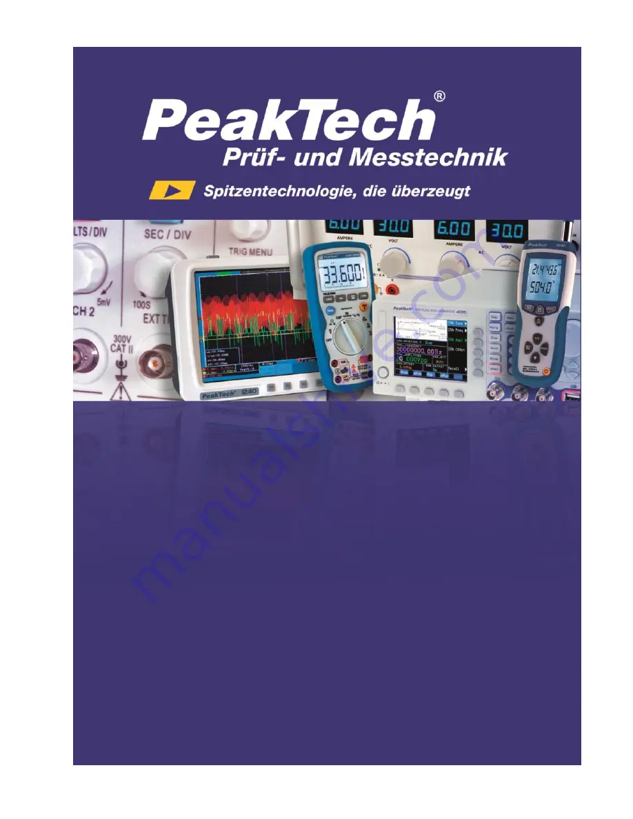 PeakTech 5085 Operation Manual Download Page 1