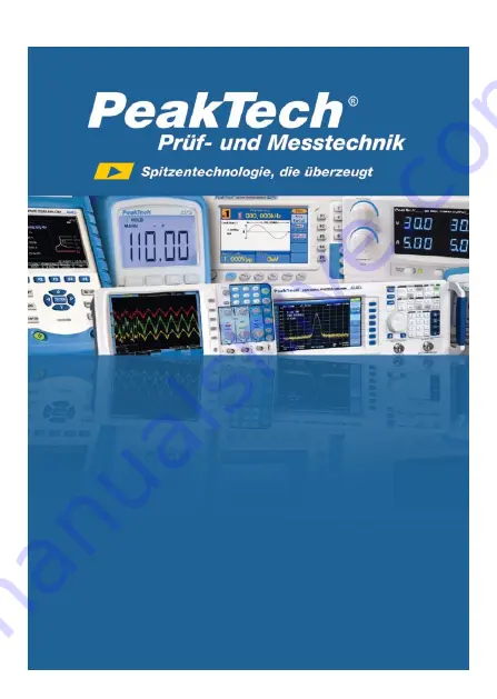 PeakTech 5201 Operation Manual Download Page 1