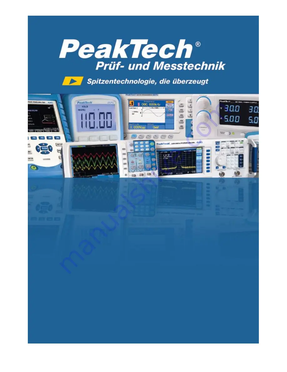 PeakTech 5220 Operation Manual Download Page 1